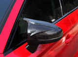 Carbon Fiber M Style Mirror Replacement Mirror Caps - Audi A3 S3 RS3 W/ Lane Assist