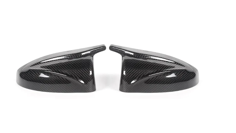 Carbon Fiber M Style Mirror Replacement Mirror Caps - Audi A3 S3 RS3 W/ Lane Assist