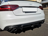 Carbon Fiber Shark Fin Style Diffuser - Audi B8.5 A5 S5 S-Line