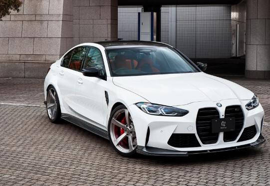 G80 M3 3D Style Dry Carbon Fiber Side Skirts - G80 M3