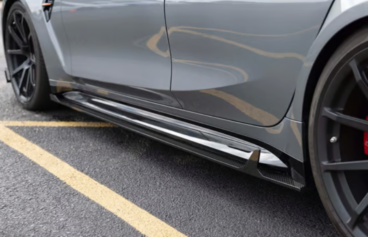 G82 M4 Dry Carbon Fiber D Style Side Skirts - G82 G83 M4