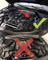 MBS N63R Front Mount Silicone Air Intakes – BMW G14 M850i G30 M550i