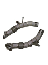 SF90 Catless Race Downpipe W/ Heat Shield - Ferrari SF90 Stradale Spider 2020-2025