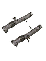 296 Catless Race Downpipe W/ Heat Shield - Ferrari 296 GTB GTS 2022+