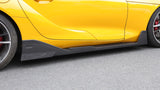 A90/A91 Supra Carbon Fiber TOM Style Side Skirts - A90 A91 Supra
