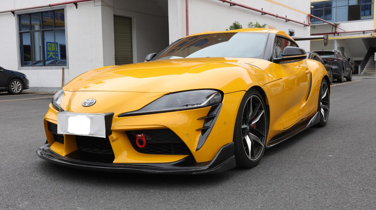 A90/A91 Supra Carbon Fiber Varis Style Front Lip - A90 A91 Supra
