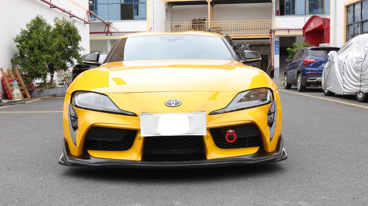 A90/A91 Supra Carbon Fiber Varis Style Front Lip - A90 A91 Supra