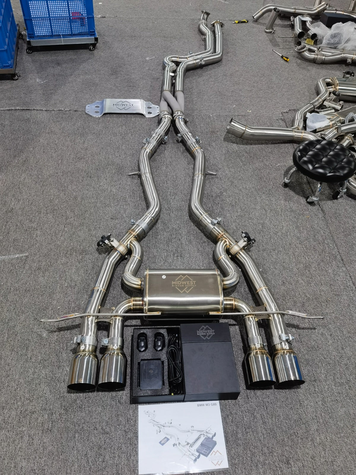 G8X M3/M4 Z Pipe Valved Exhaust System - G80 M3 G82 G83 M4