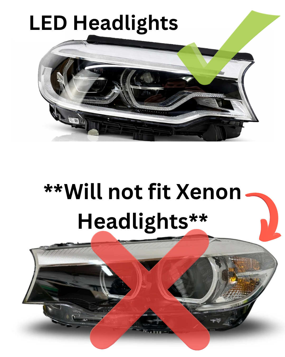 G30 OEM V2 Style Switchback Headlight White/Yellow - G30 5-Series PRE LCI 18-20 (LED LIGHTS ONLY)