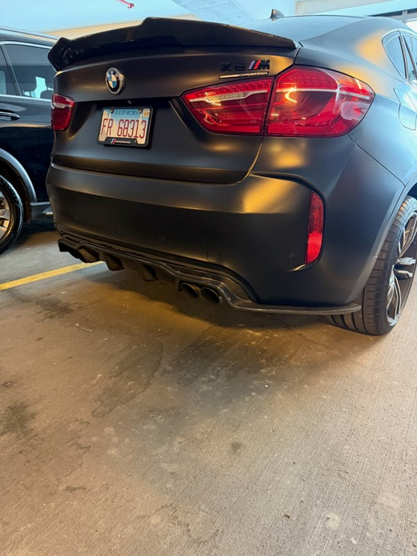 F85/F86 3D Style Carbon Fiber Rear Diffuser - F85 X5M F86 X6M