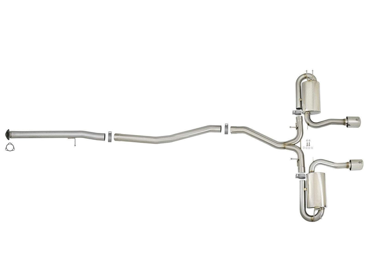 aFe Takeda 3" to 2-1/2" 304SS Cat-Back Exhaust | 2017-2021 Honda Civic Si Sedan (49-36621)