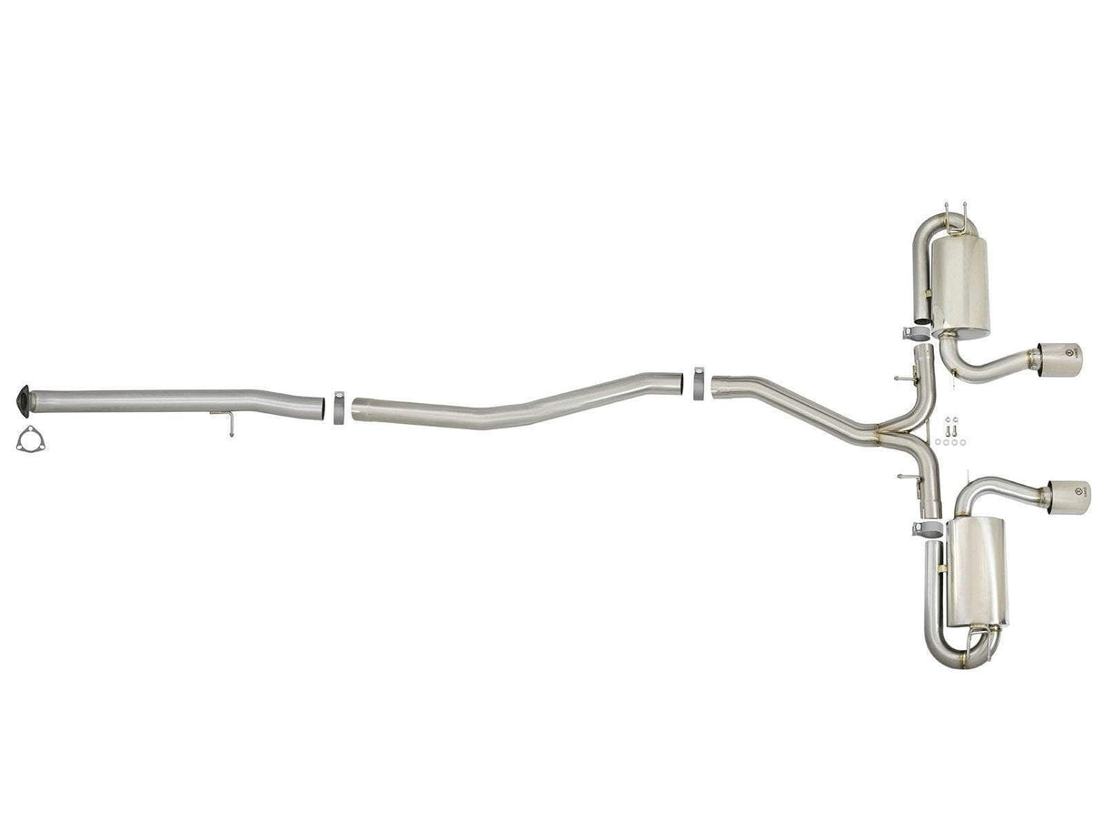 aFe Takeda 3" to 2-1/2" 304SS Cat-Back Exhaust | 2017-2021 Honda Civic Si Coupe (49-36618)