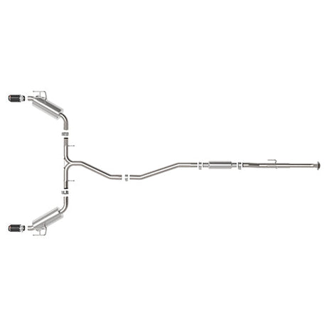 aFe Power Takeda Stainless Steel Cat-Back Exhaust System | 2022 Honda Civic Sedan 1.5L (49-36628)