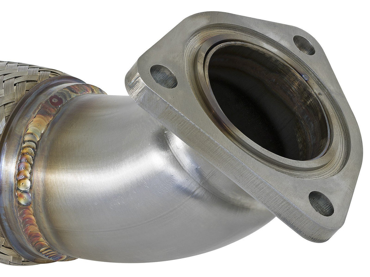 aFe Twisted Steel 3" Rear Downpipe/Midpipe | 2017-2021 Honda Civic Type R (49-36617)