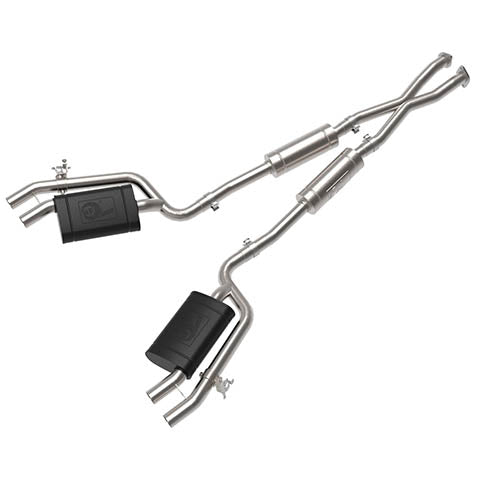 aFe Power Gemini Stainless Steel Cat-Back Exhaust System w/ Cut-Out | 2018-2021 Kia Stinger GT 3.3T (49-37025)