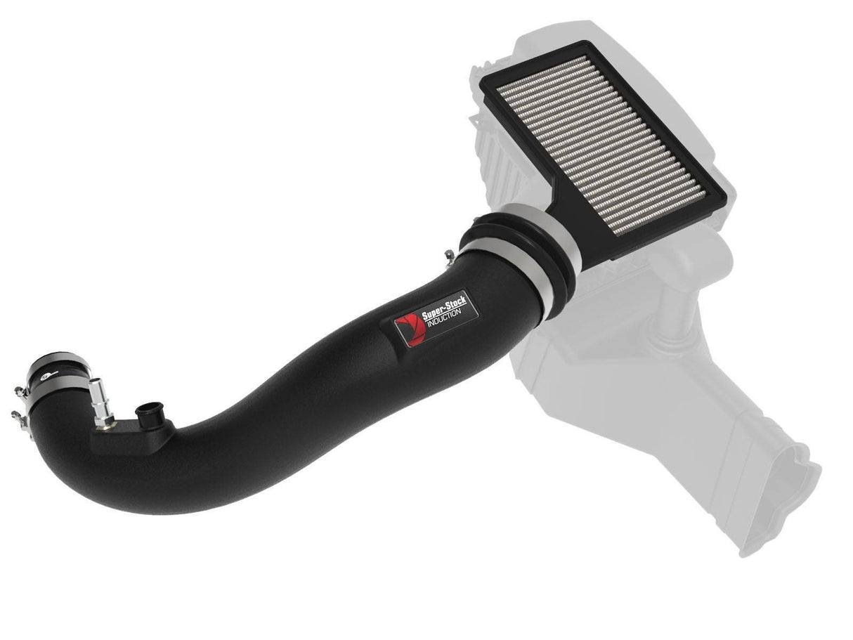 aFe Super Stock Induction System w/Dry S Filter | 2015 - 2017 Ford Mustang V6 (55-10007D)