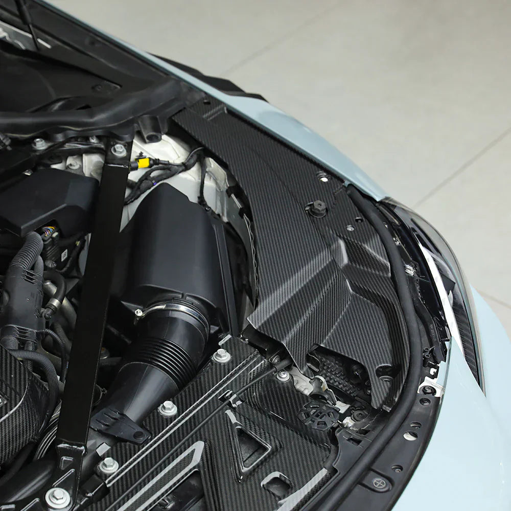 G87 Carbon Fiber Engine Bay Headlight Cover Trim
