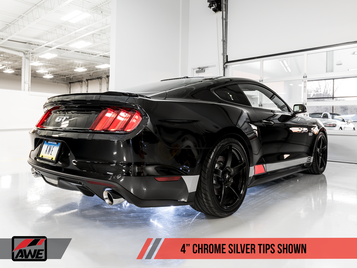 AWE Track Edition Cat-Back Exhaust | 2015-2017 Ford Mustang GT Fastback