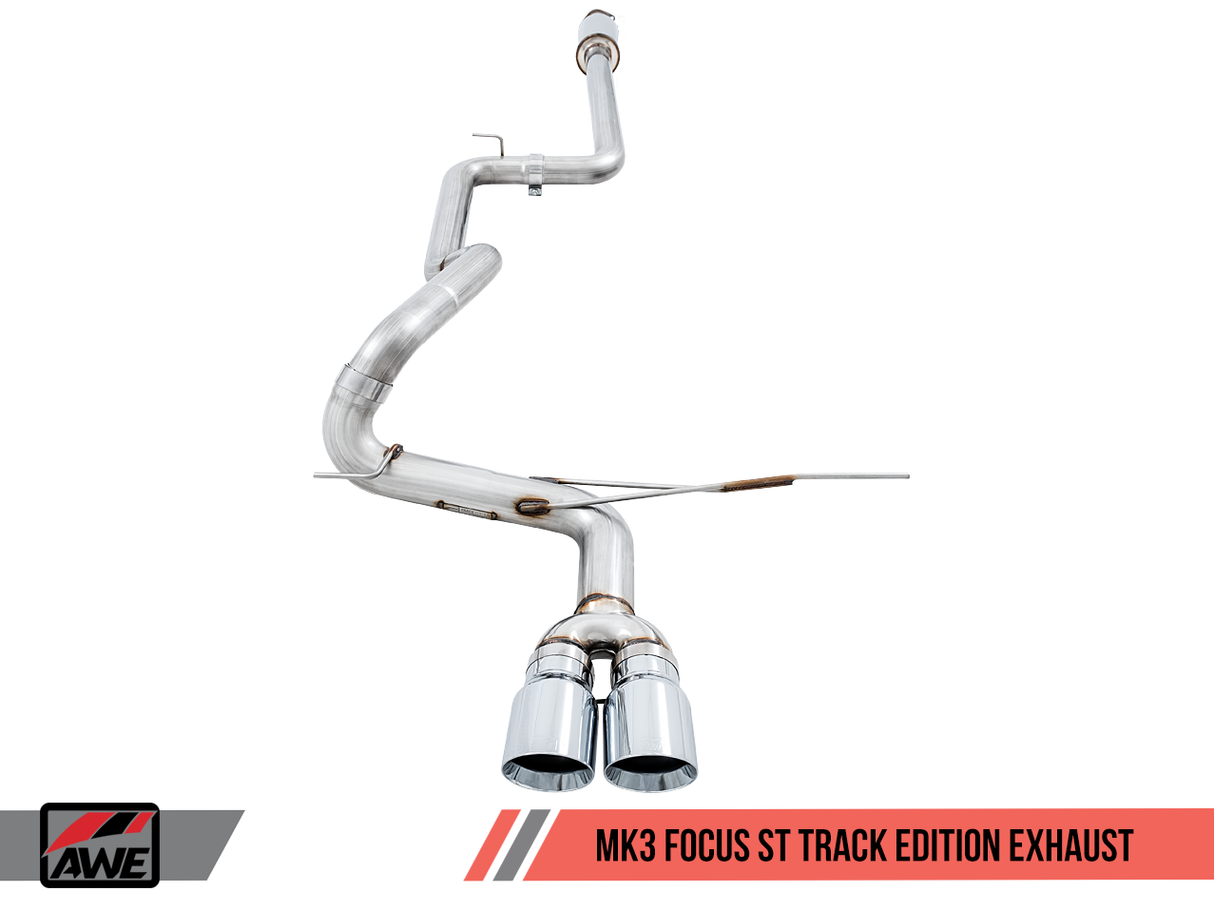 AWE Track Edition Cat-Back Exhaust | 2013-2018 Ford Focus ST (3020-32034/3020-33036)
