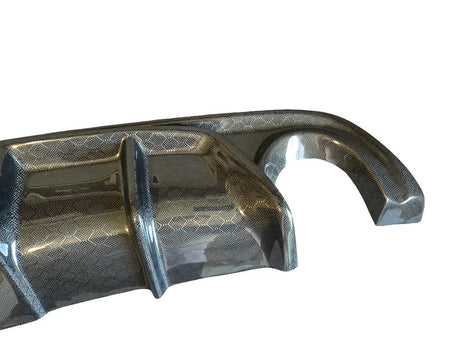 2018-2024 Q50 Honeycomb Carbon Fiber LED Rear Diffuser