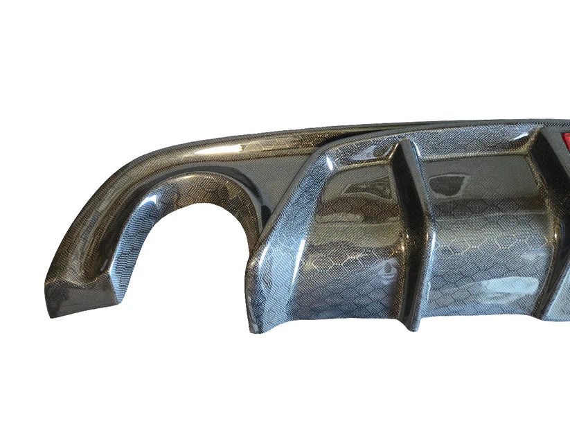 2018-2024 Q50 Honeycomb Carbon Fiber LED Rear Diffuser