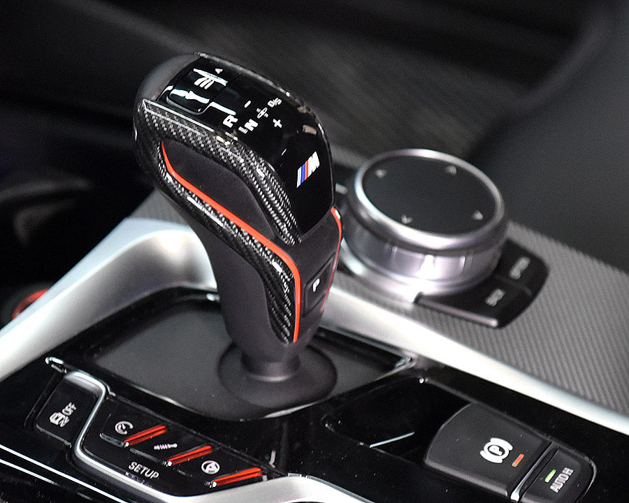 F9X Dry Carbon Shift Knob Trim Cover Replacement - BMW F90 M5 F97 X3M F98 X4M