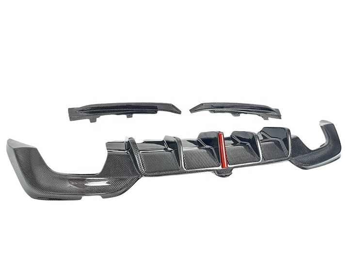 G20 K Style Carbon Fiber Rear Diffuser w/Led Light - G20 3-Series PRE LCI