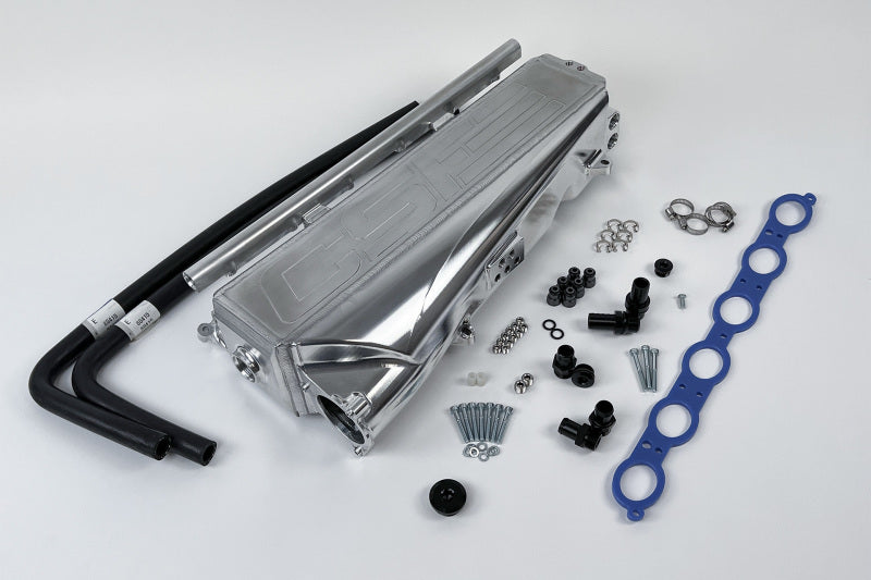 CSF Race X Charge-Air-Cooler Manifold - Raw Billet Aluminum Finish - BMW Gen-2 B58