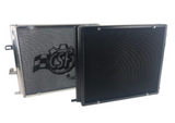 CSF Front Mount Triple-Pass Heat Exchanger w/Rock Guard - Black - BMW B58/ B48