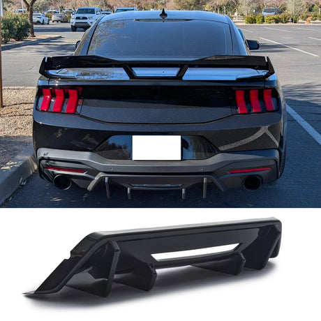 2024-2025 Ford Mustang Gloss Black V1 Diffuser