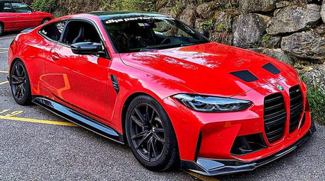 G8X M3/M4 Gloss Black V Style Front Lip  - G80 G82 G83 M3 M4