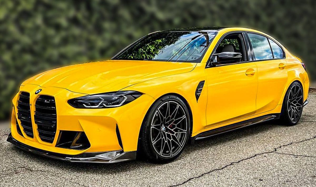 G8X M3/M4 Gloss Black V Style Front Lip  - G80 G82 G83 M3 M4