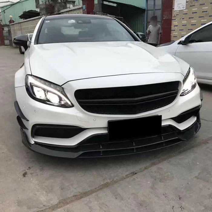 W205 C63 Carbon Fiber Brabus Style Front Lip