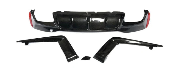 F90 M5 3D Style Carbon Fiber Rear Diffuser - F90 M5