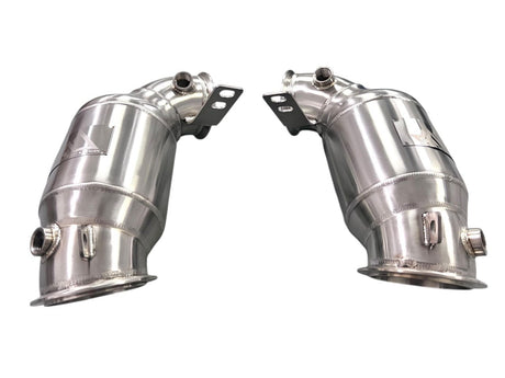 MAD BMW F9x M5 M8 Catted Downpipes W/ No CEL Guarantee