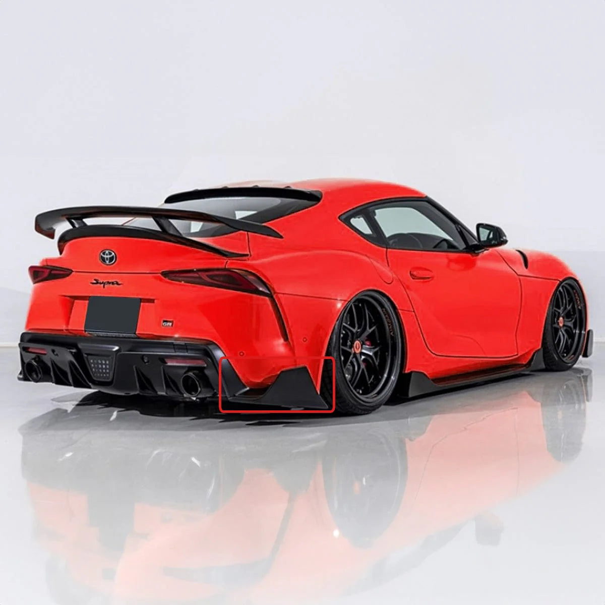 A90/A90 Supra Carbon Fiber AG Style Rear Splitters - A90 A91 Supra
