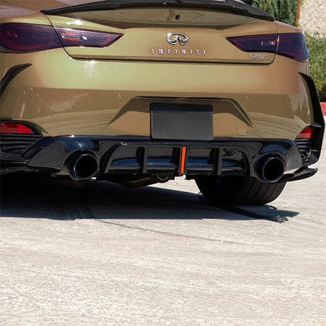 Q60 Diffuser w/ Brake LED – V2 Style (Gloss Black)