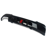 E92/E93 Gloss Black LED F1 Style Rear Diffuser - E92/E93 3-Series Single Exhaust Tip