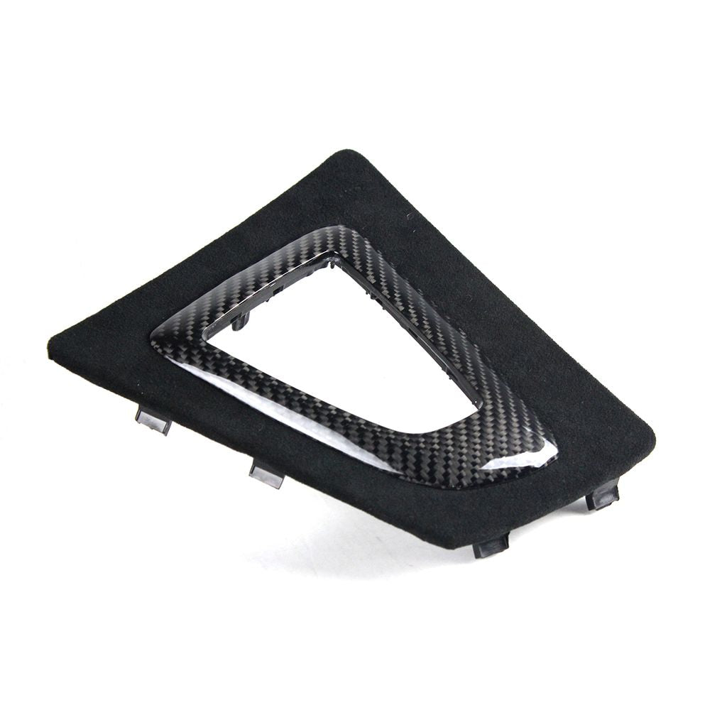 F30/F32/F36 Carbon Fiber & Suede Gear Shift Control Trim Replacement - F30 3-Series F32 F36 4-Series