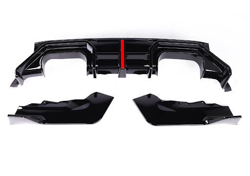 G87 M2 AD Style Gloss Black Rear LED Diffuser - G87 M2