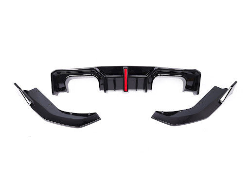 G8X M3/M4 AD Style Gloss Black LED Rear Diffuser - G80 M3 G82 G83 M4