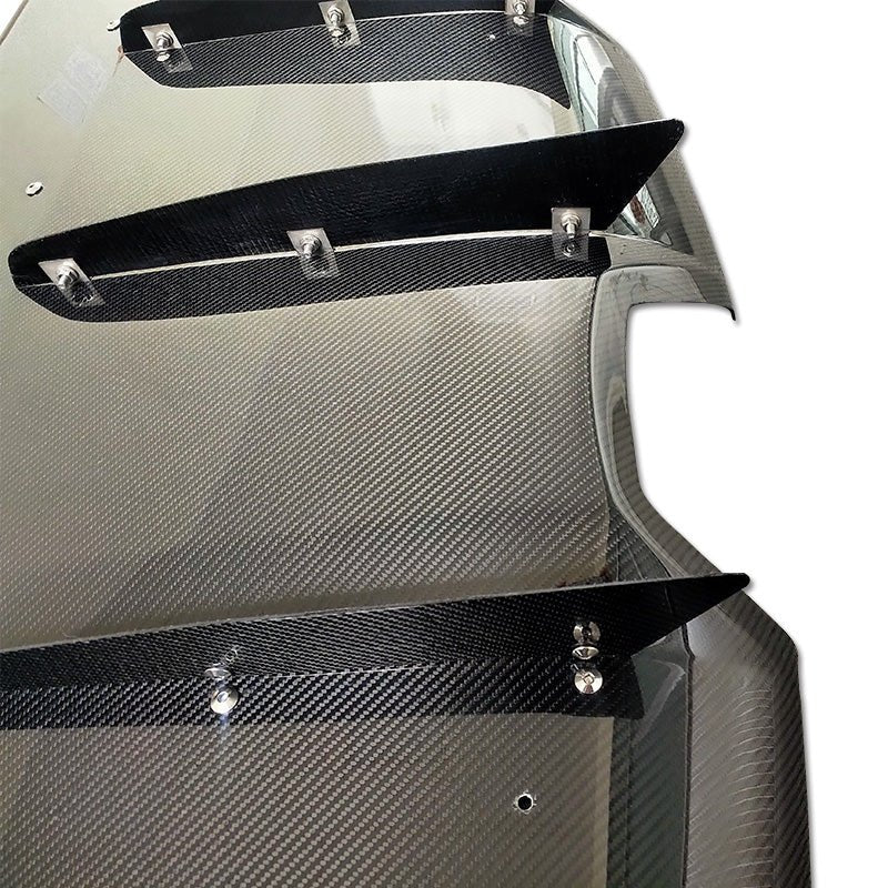 A90/A91 Supra Carbon Fiber Varis Style Rear Diffuser Undertray - A90 A91 Supra