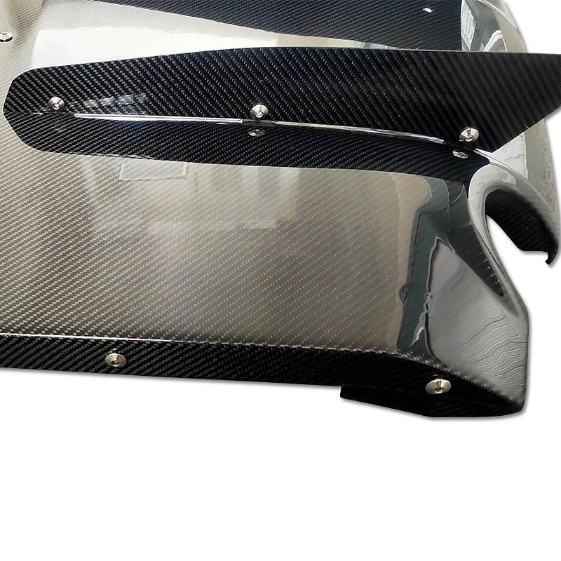 A90/A91 Supra Carbon Fiber Varis Style Rear Diffuser Undertray - A90 A91 Supra