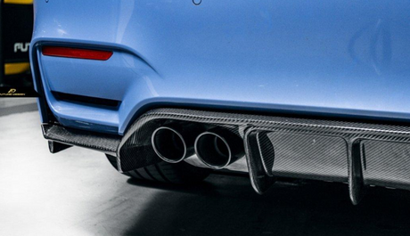 Carbon Fiber V Style Rear Diffuser (F80 M3 | F82/F83 M4) - MidWest Bimmer Supply