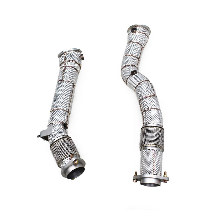 MBS S58 F97/F98 Catless Heatshield Downpipes - F97 X3M F98 X4M