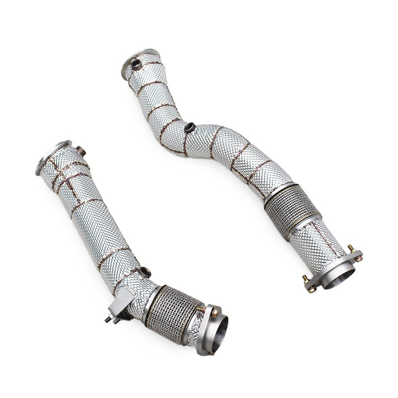 MBS S58 F97/F98 Catless Heatshield Downpipes - F97 X3M F98 X4M