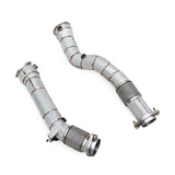 MBS S58 F97/F98 Catless Heatshield Downpipes - F97 X3M F98 X4M
