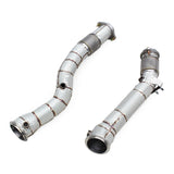 MBS S58 F97/F98 Catless Heatshield Downpipes - F97 X3M F98 X4M